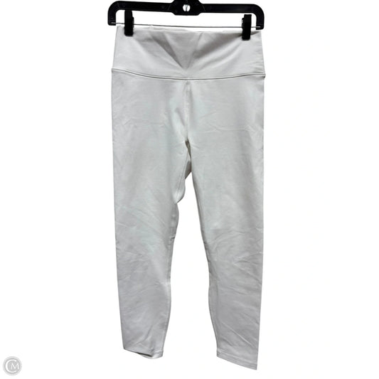 Athletic Leggings By Fabletics In Cream, Size: M