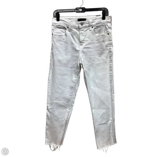 Jeans Skinny By Banana Republic In White Denim, Size: 4