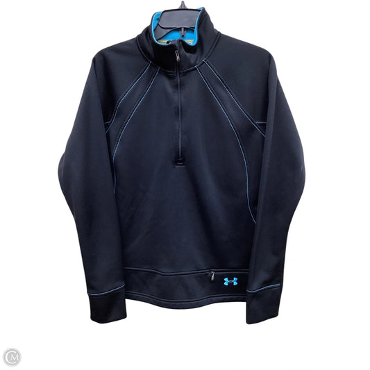 Athletic Jacket By Under Armour In Black & Blue, Size: M