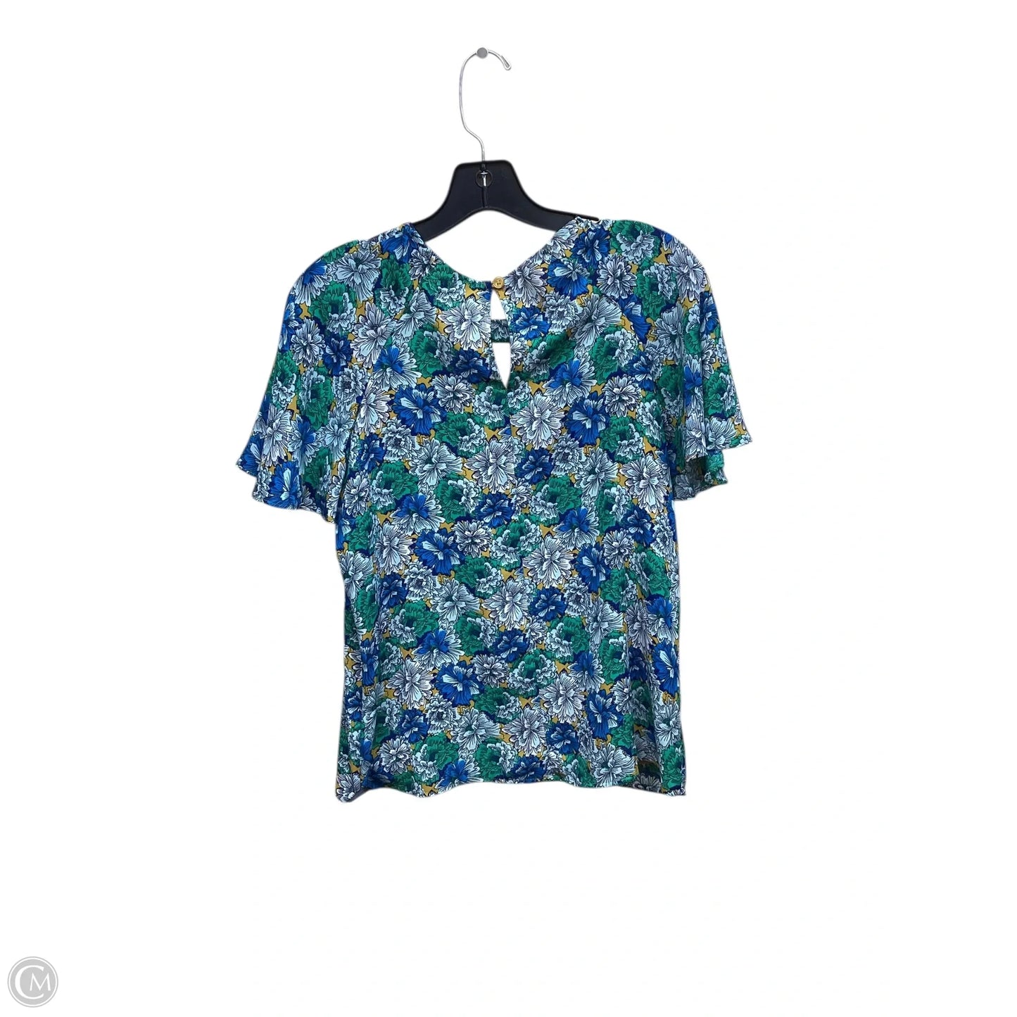 Top Short Sleeve By Banana Republic In Floral Print, Size: Xs