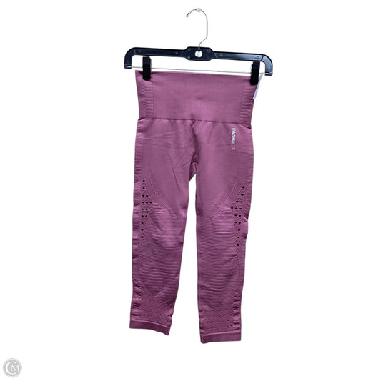 Athletic Capris By Gym Shark In Pink, Size: M