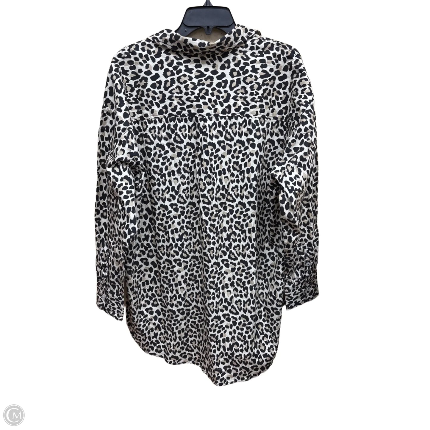 Top Long Sleeve By Maeve In Animal Print, Size: L