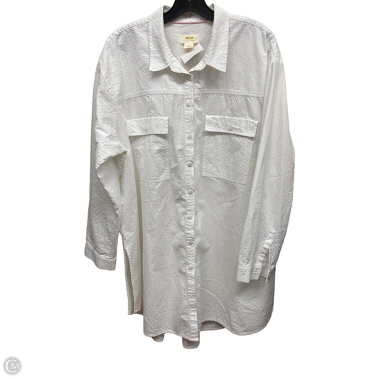 Tunic Long Sleeve By Maeve In White, Size: Xl