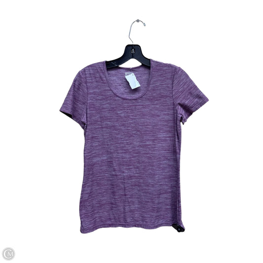 Athletic Top Short Sleeve By 32 Degrees In Purple, Size: M