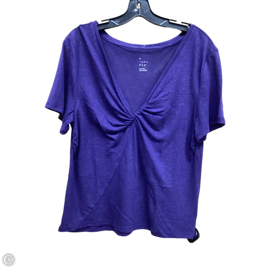 Top Short Sleeve By A New Day In Purple, Size: Xl