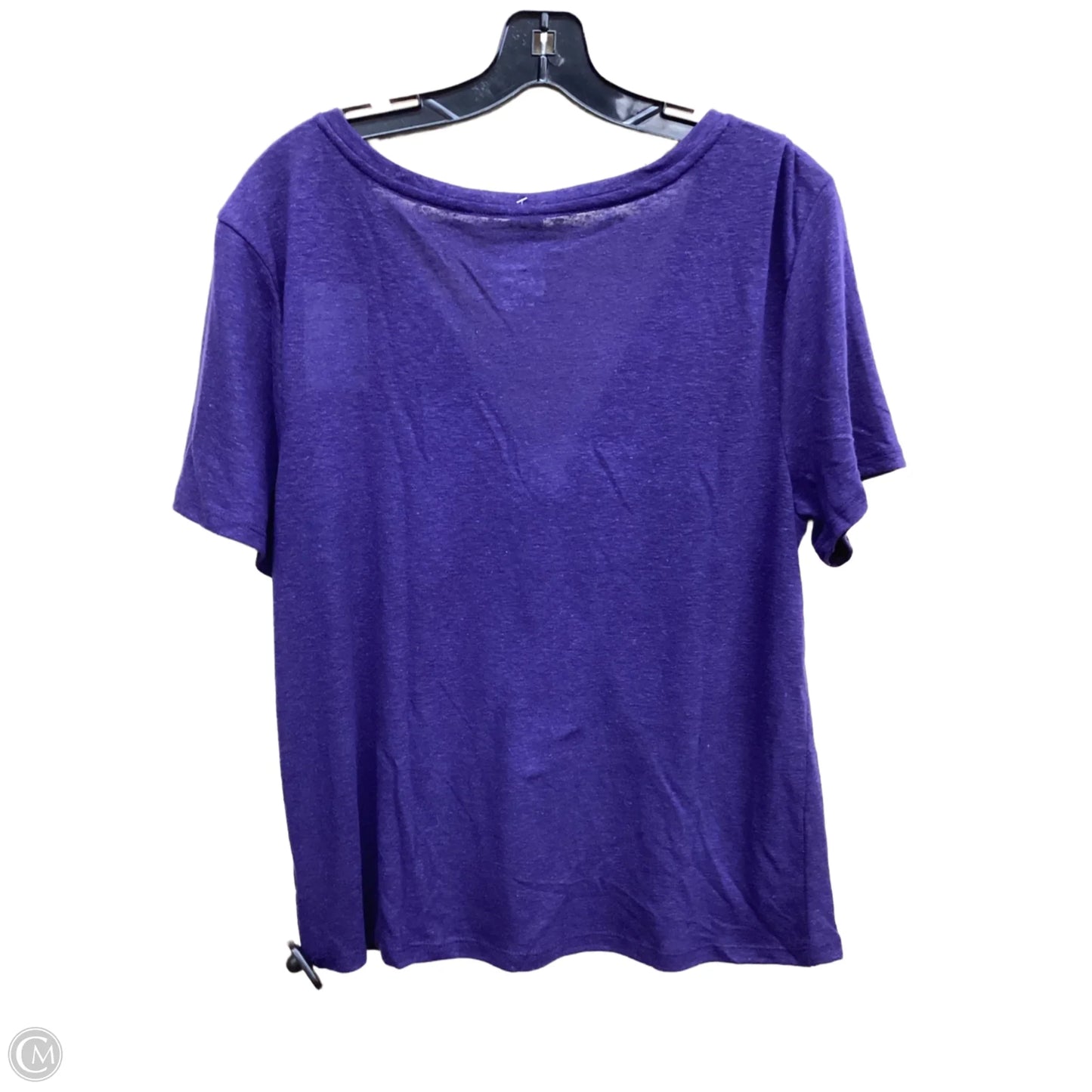 Top Short Sleeve By A New Day In Purple, Size: Xl