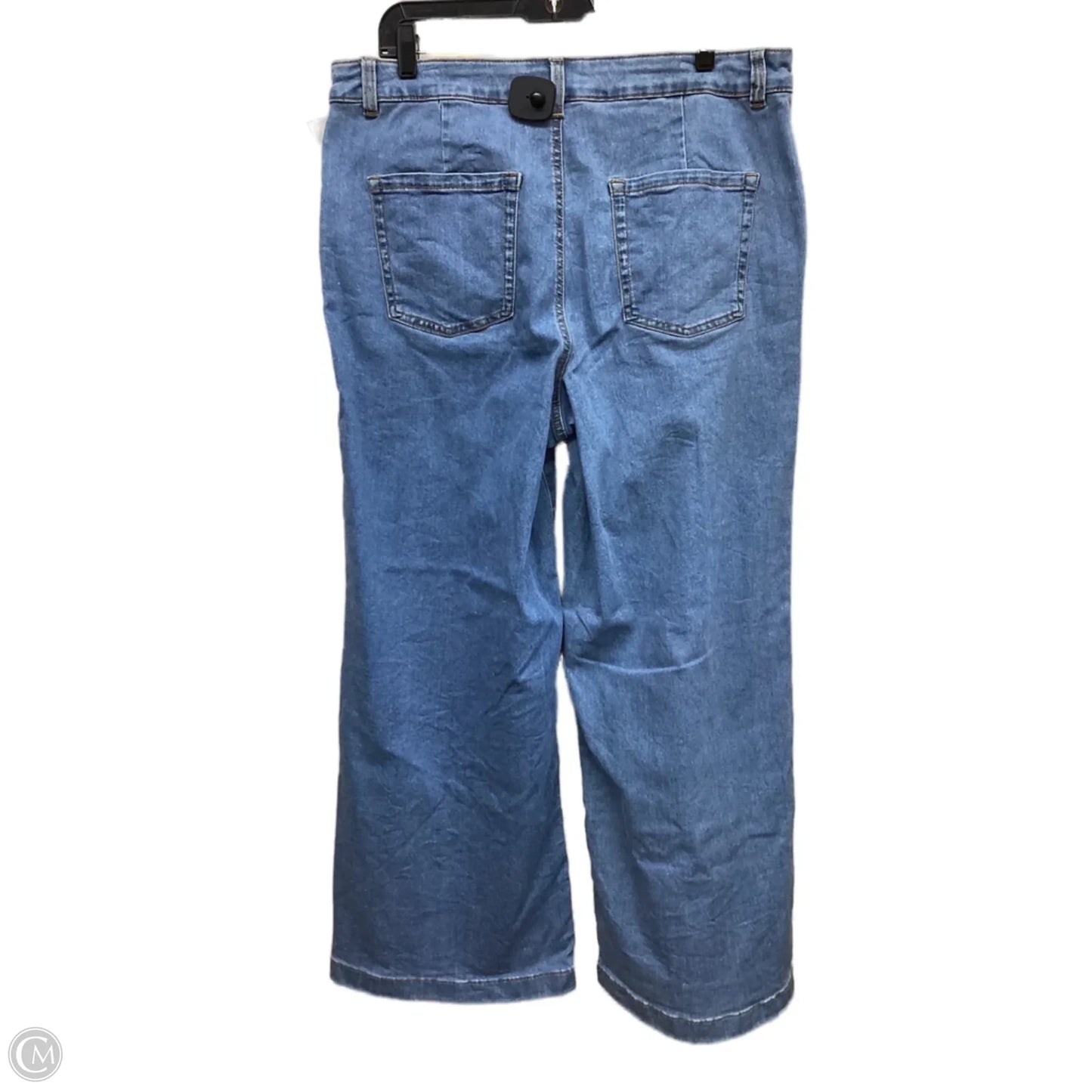 Jeans Wide Leg By Style And Company In Blue Denim, Size: 16