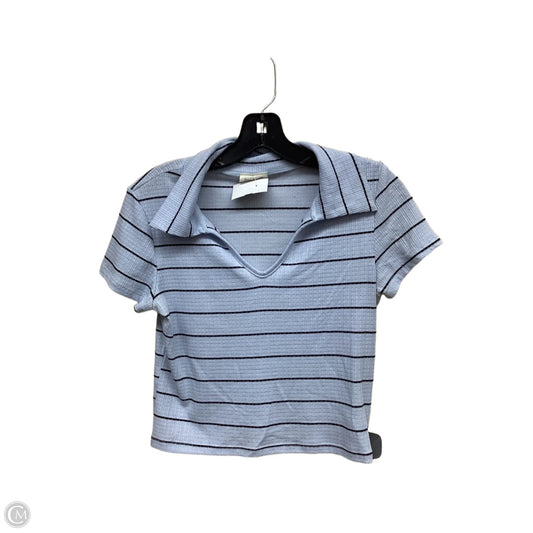 Top Short Sleeve By Free Kisses In Striped Pattern, Size: L