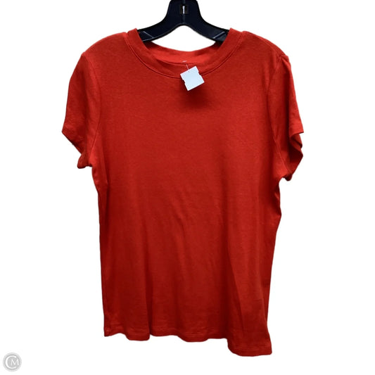 Top Short Sleeve By A New Day In Red, Size: Xxl