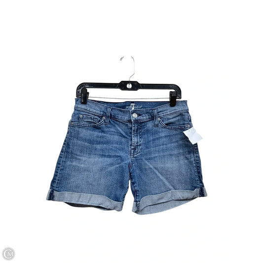 Shorts By 7 For All Mankind In Blue Denim, Size: 4