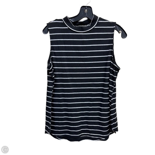 Top Sleeveless By Apt 9 In Striped Pattern, Size: Lp