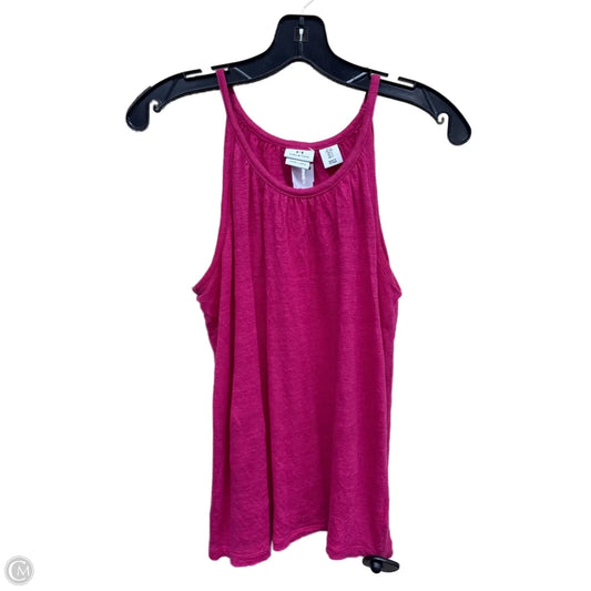 Top Sleeveless Designer By Halston In Pink, Size: S