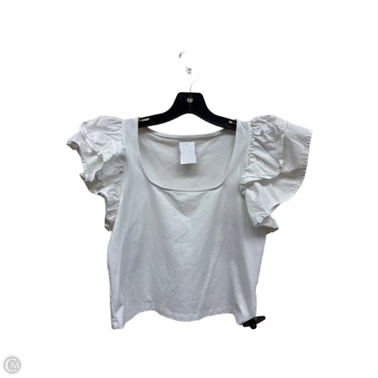Top Short Sleeve By A New Day In White, Size: S