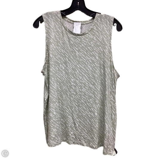 Top Sleeveless By Nine West In Green, Size: Xl
