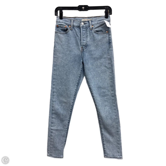 Jeans Skinny By Levis In Blue Denim, Size: 0