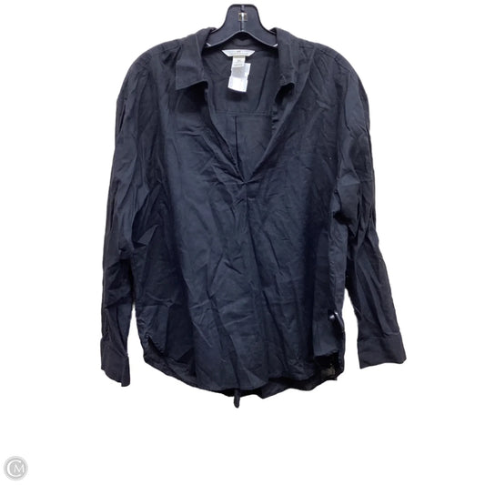 Top Long Sleeve By H&m In Black, Size: M