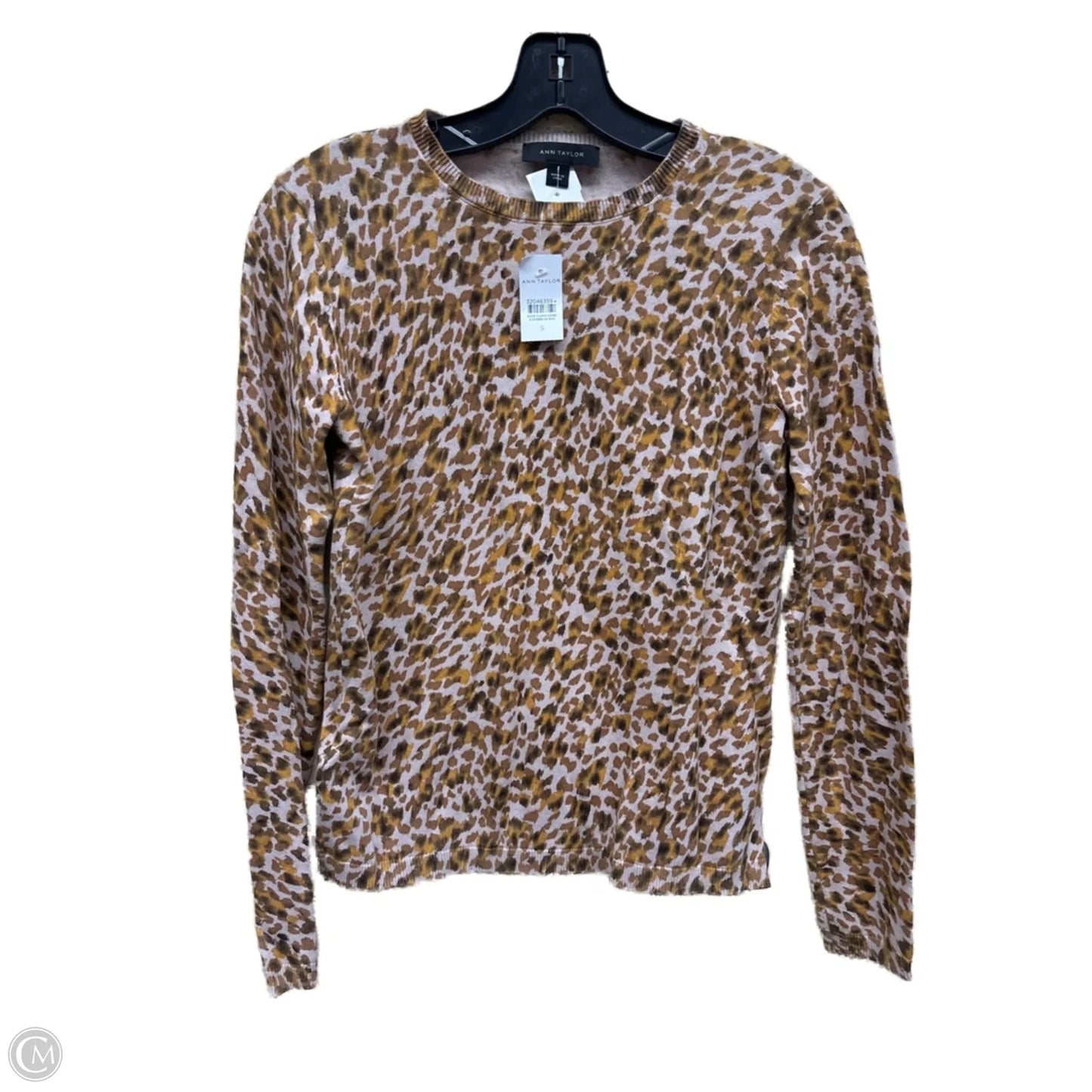 Sweater By Ann Taylor In Animal Print, Size: S