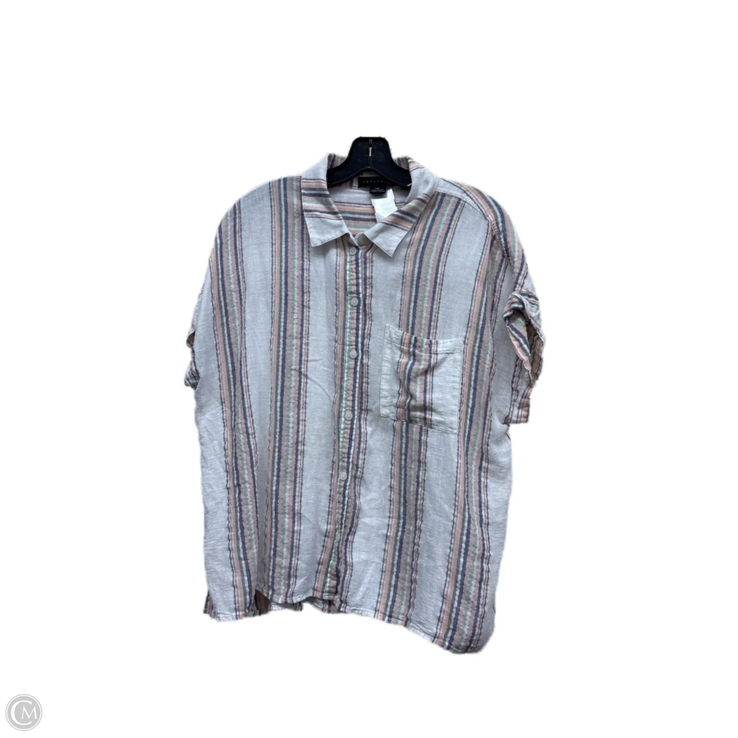 Top Short Sleeve By Sanctuary In Striped Pattern, Size: Xxl