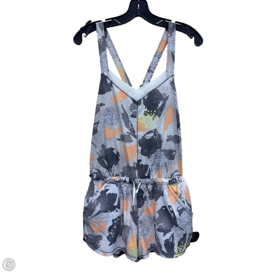 Athletic Dress By Lululemon In Grey & Orange, Size: 4