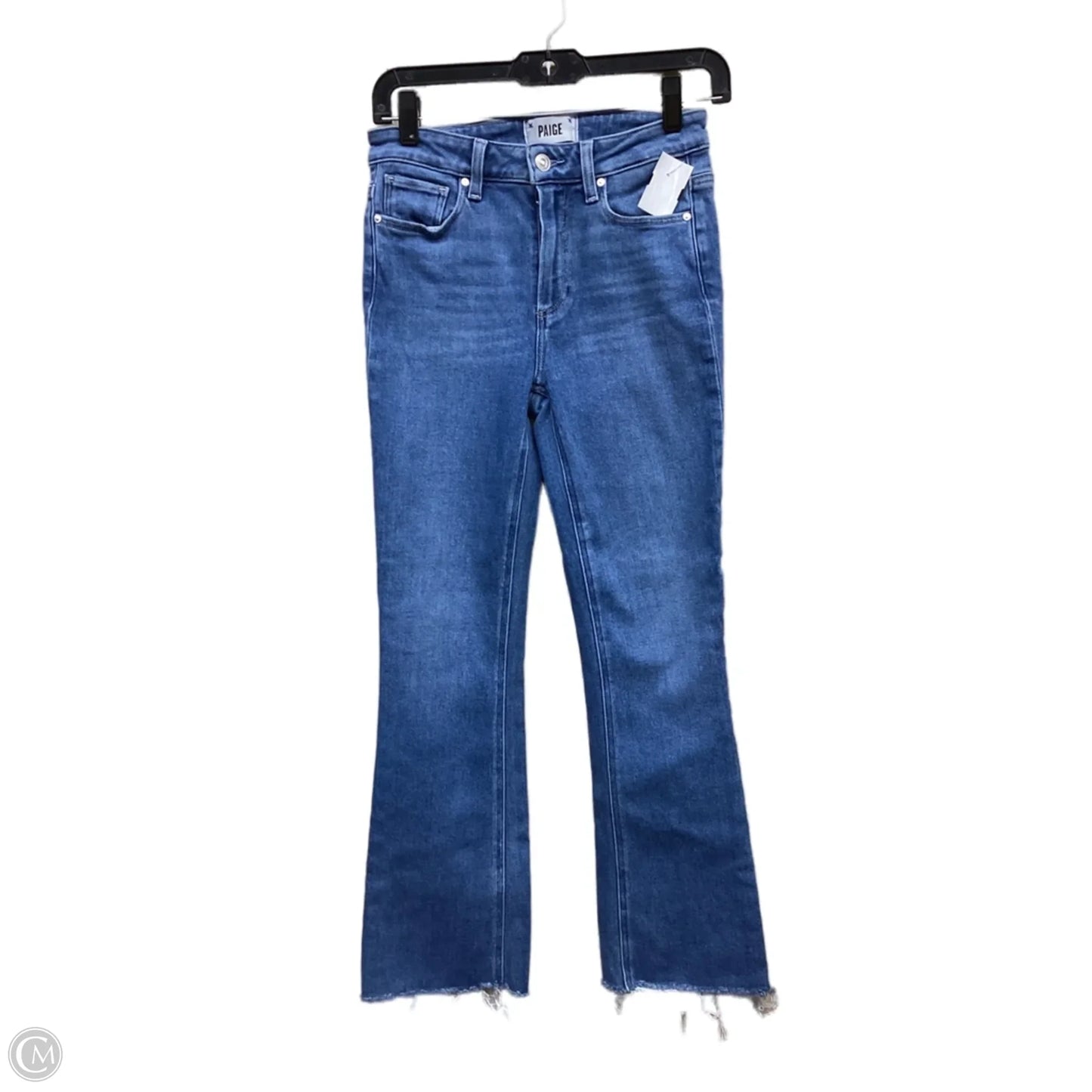 Jeans Straight By Paige In Blue Denim, Size: 0