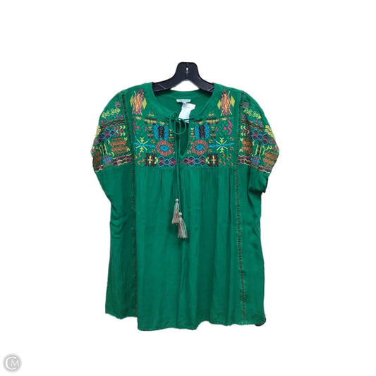 Top Short Sleeve By Jodifl In Green, Size: S