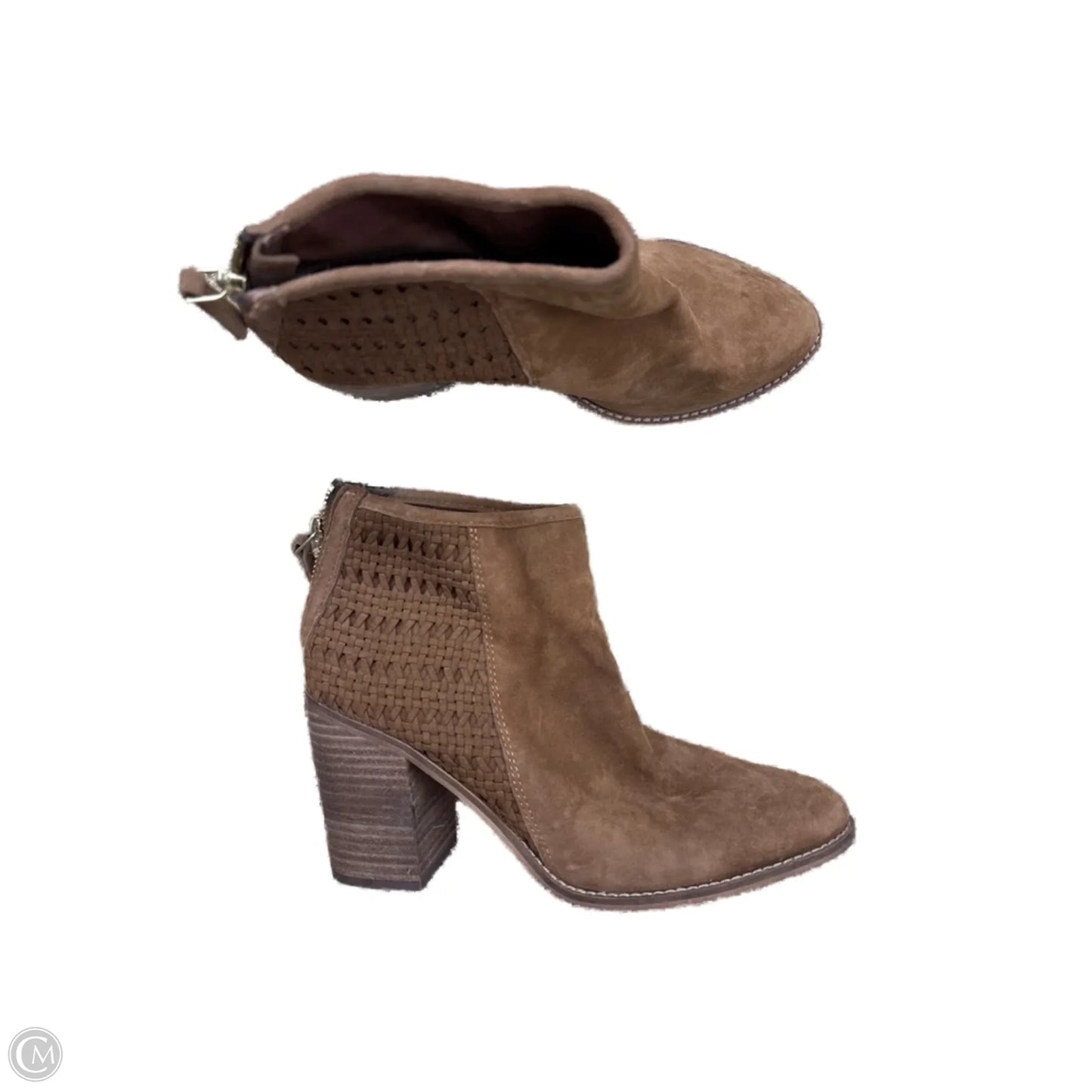 Boots Ankle Heels By Steve Madden In Brown, Size: 8.5
