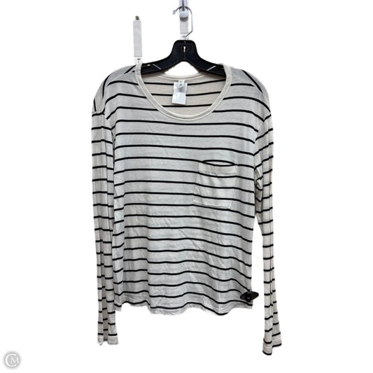 Top Long Sleeve By Bp In Striped Pattern, Size: M