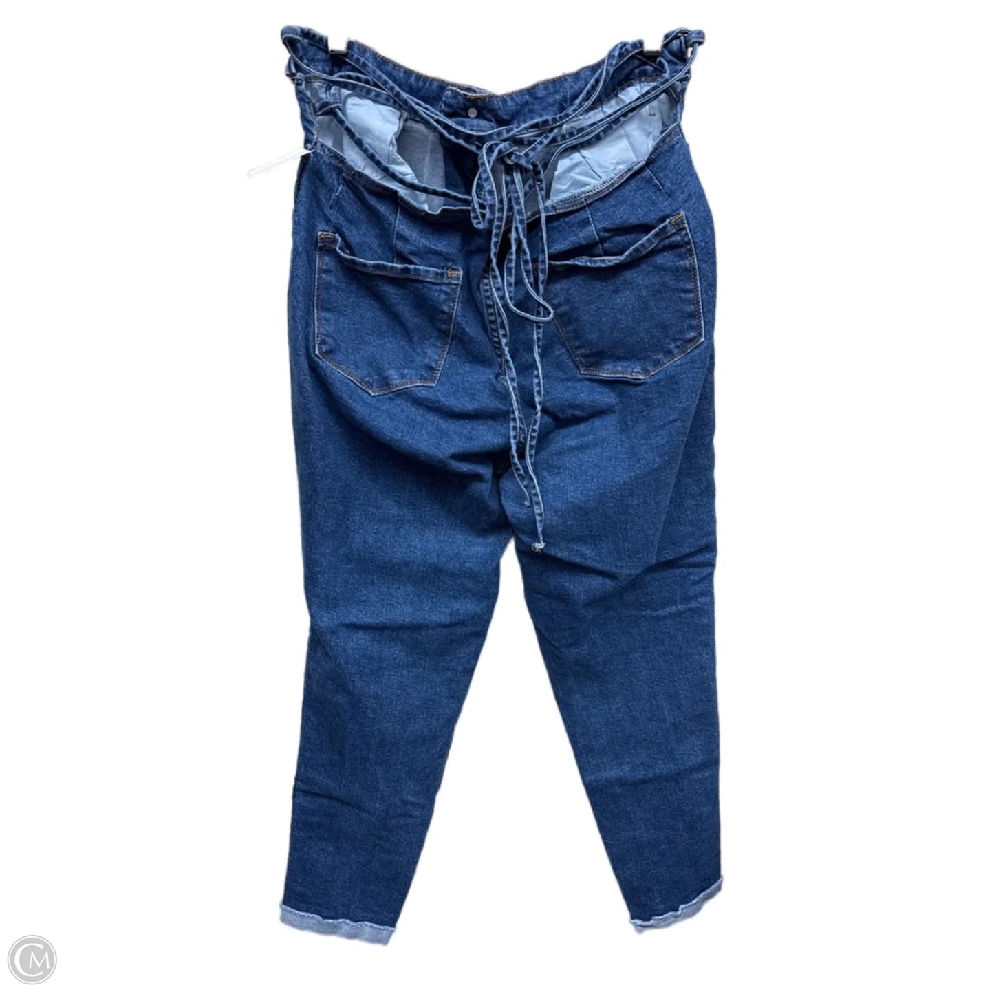 Jeans Straight By Fashion Nova In Blue Denim, Size: 12