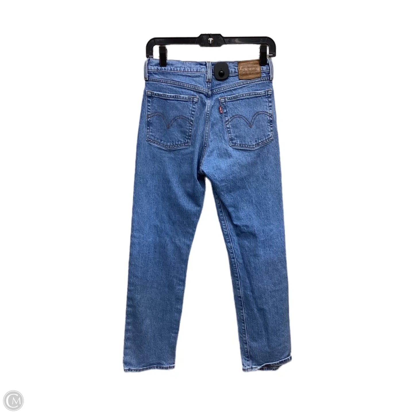 Jeans Straight By Levis In Blue Denim, Size: 2