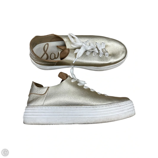 Shoes Sneakers Platform By Sam Edelman In Gold, Size: 8