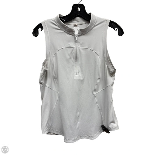 Athletic Tank Top By Lululemon In White, Size: 8