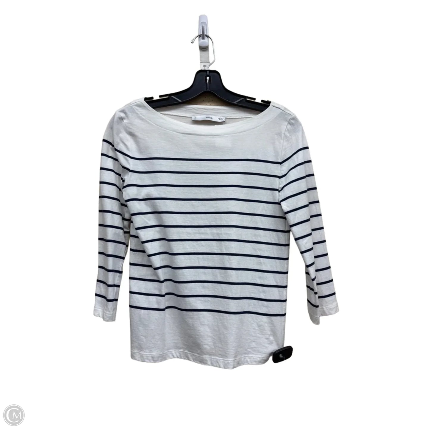 Top Long Sleeve By Mng In Striped Pattern, Size: S