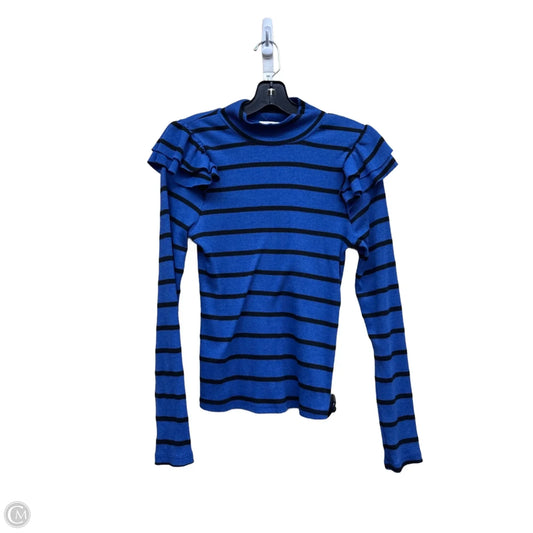 Top Long Sleeve By Anthropologie In Striped Pattern, Size: M