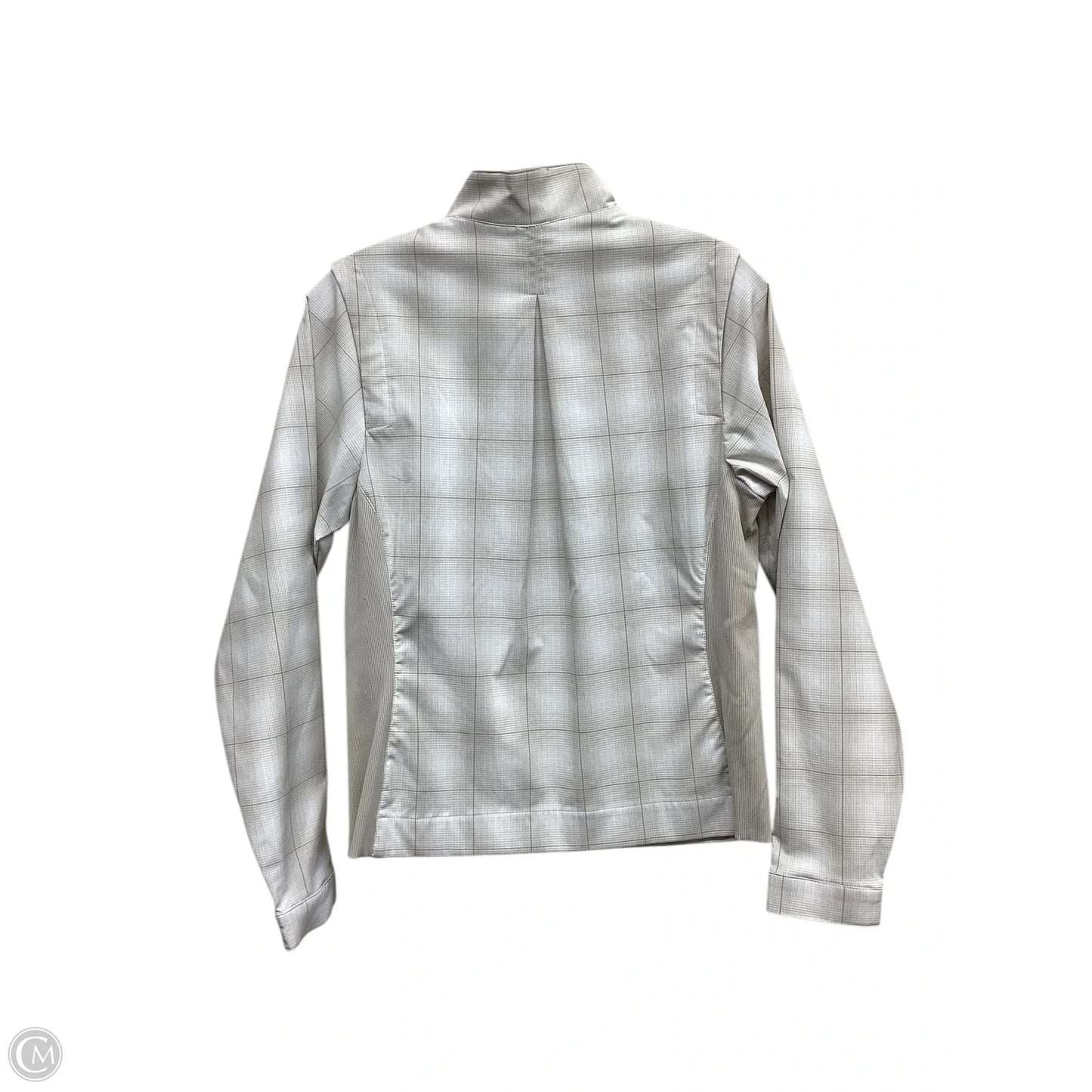 Athletic Jacket By Nike Apparel In Checkered Pattern, Size: S