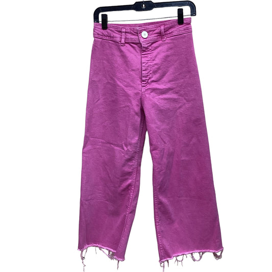 Pink Pants Wide Leg Zara, Size 6