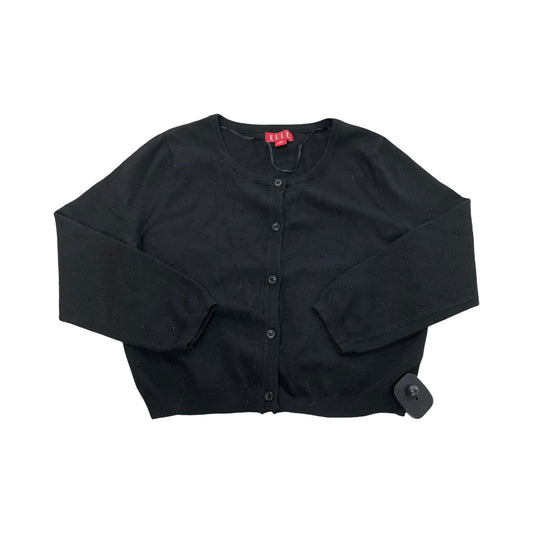 Sweater Cardigan By Elle In Black, Size:S
