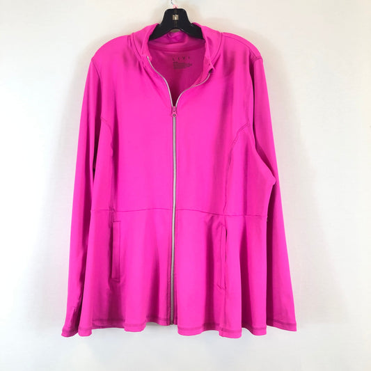 Athletic Top Long Sleeve Collar By Livi Active  Size: 2x