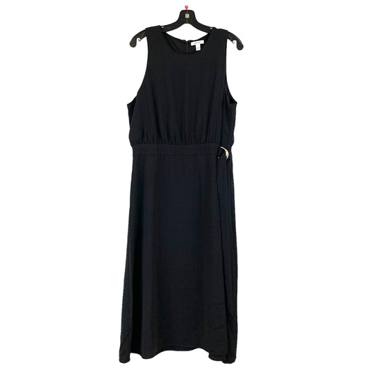 Black Dress Casual Midi Nine West, Size Xl