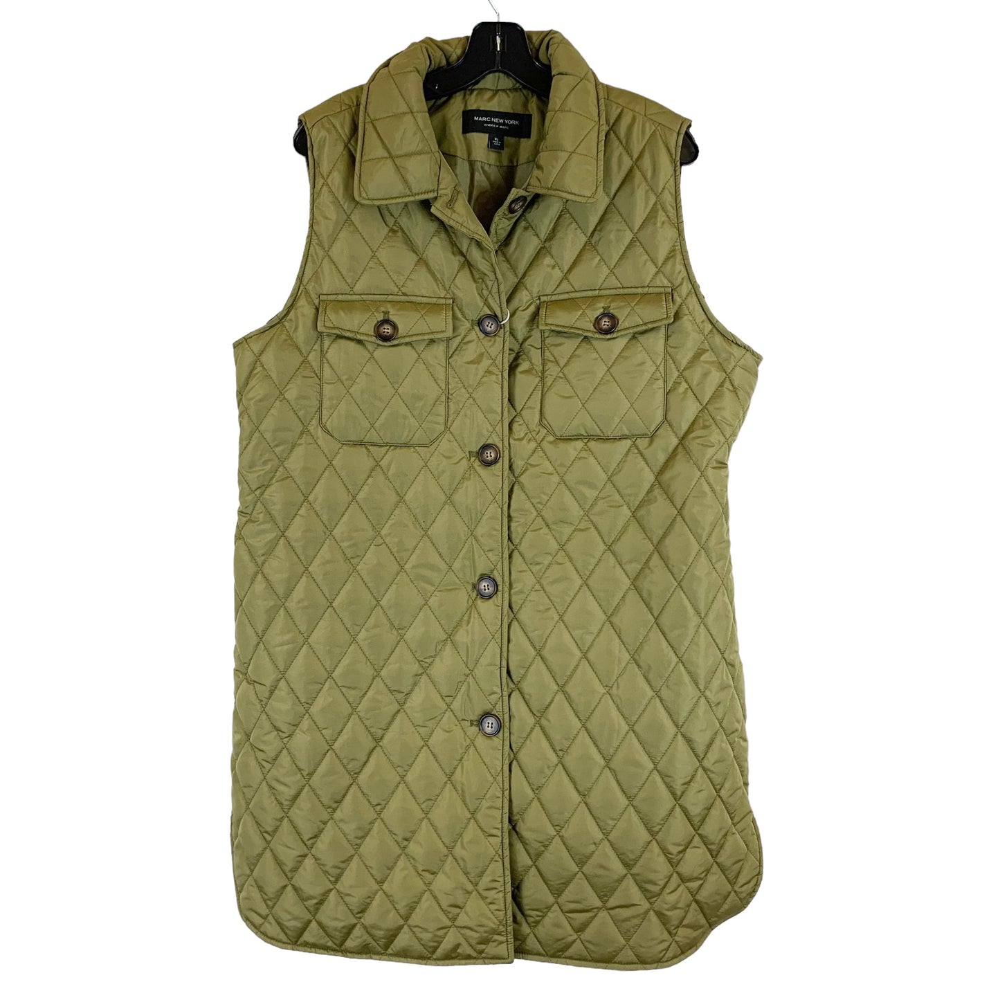 Green Vest Puffer & Quilted Andrew Marc, Size Xl