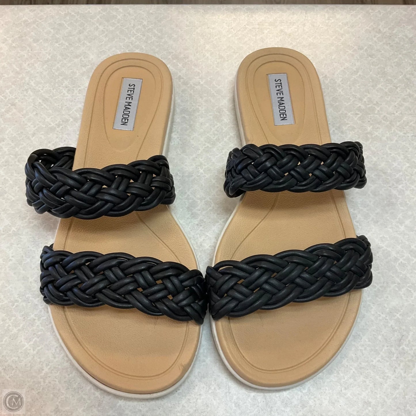 Sandals Flats By Steve Madden In Black, Size: 9