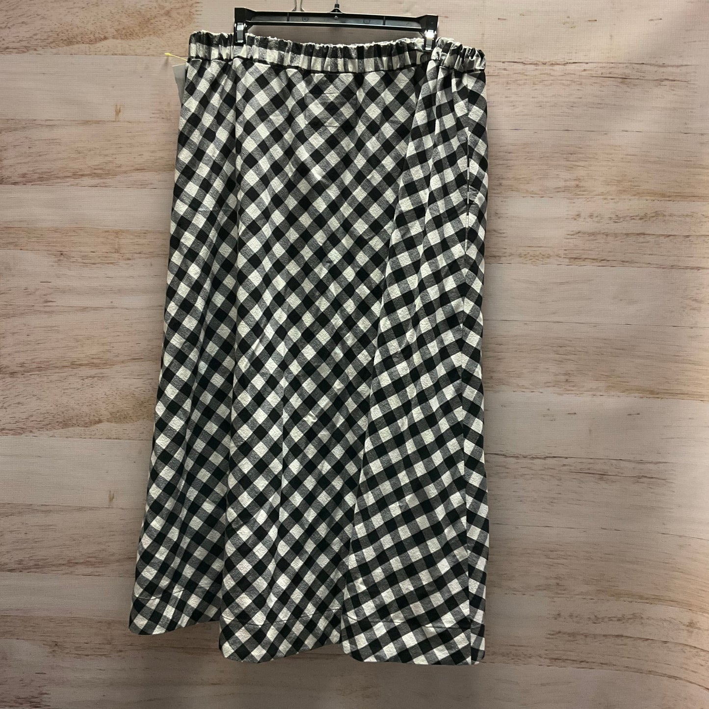 Skirt Maxi By Maeve In Checkered Pattern, Size: 12