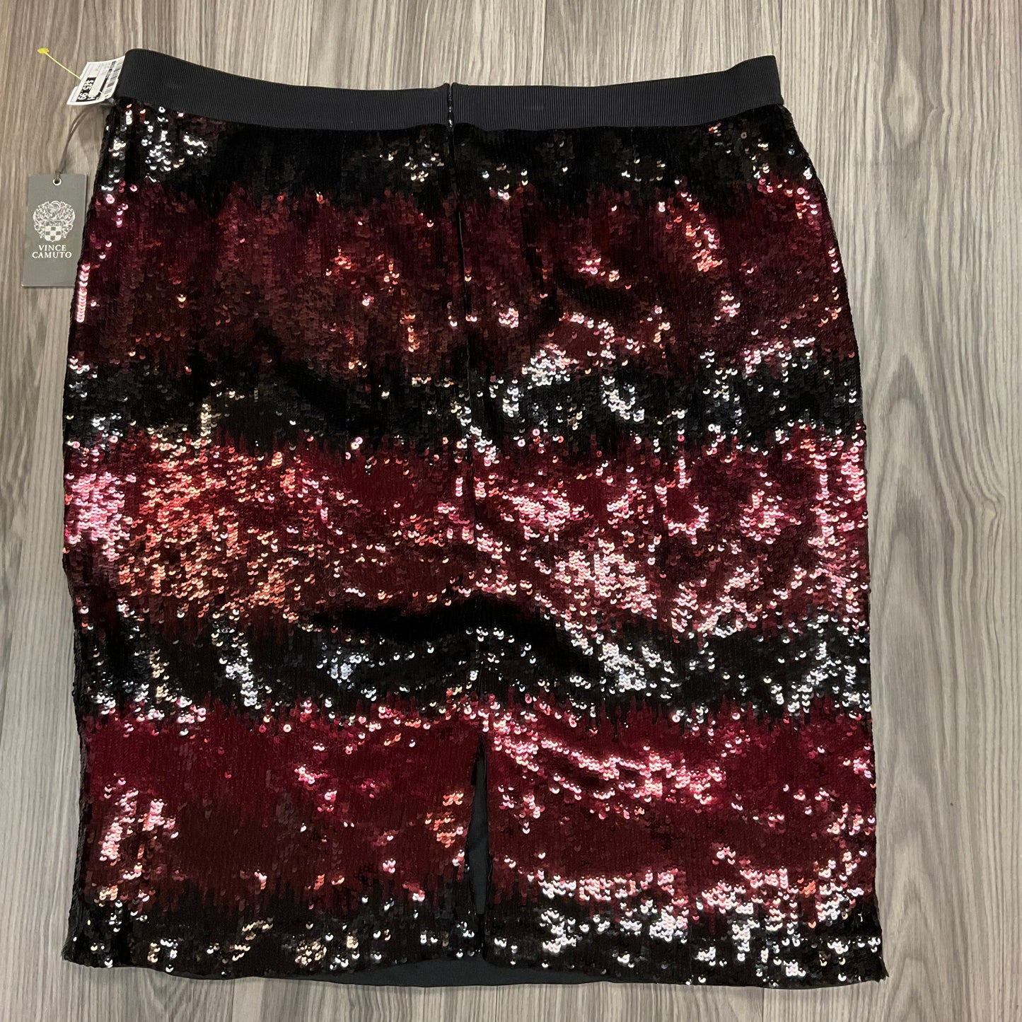 Skirt Midi By Vince Camuto In Black & Red, Size: 14