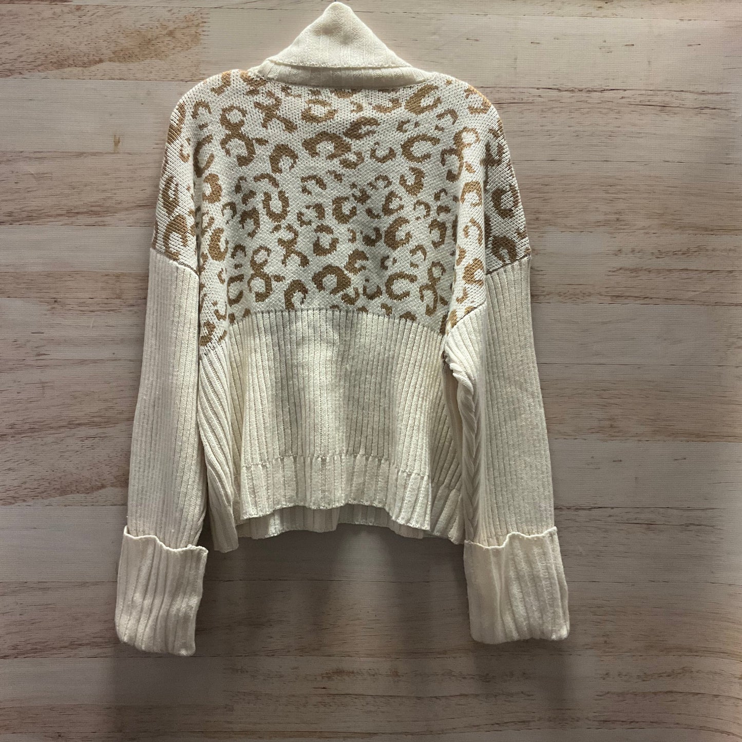 Sweater By Nine West Apparel In Animal Print, Size: Xxl