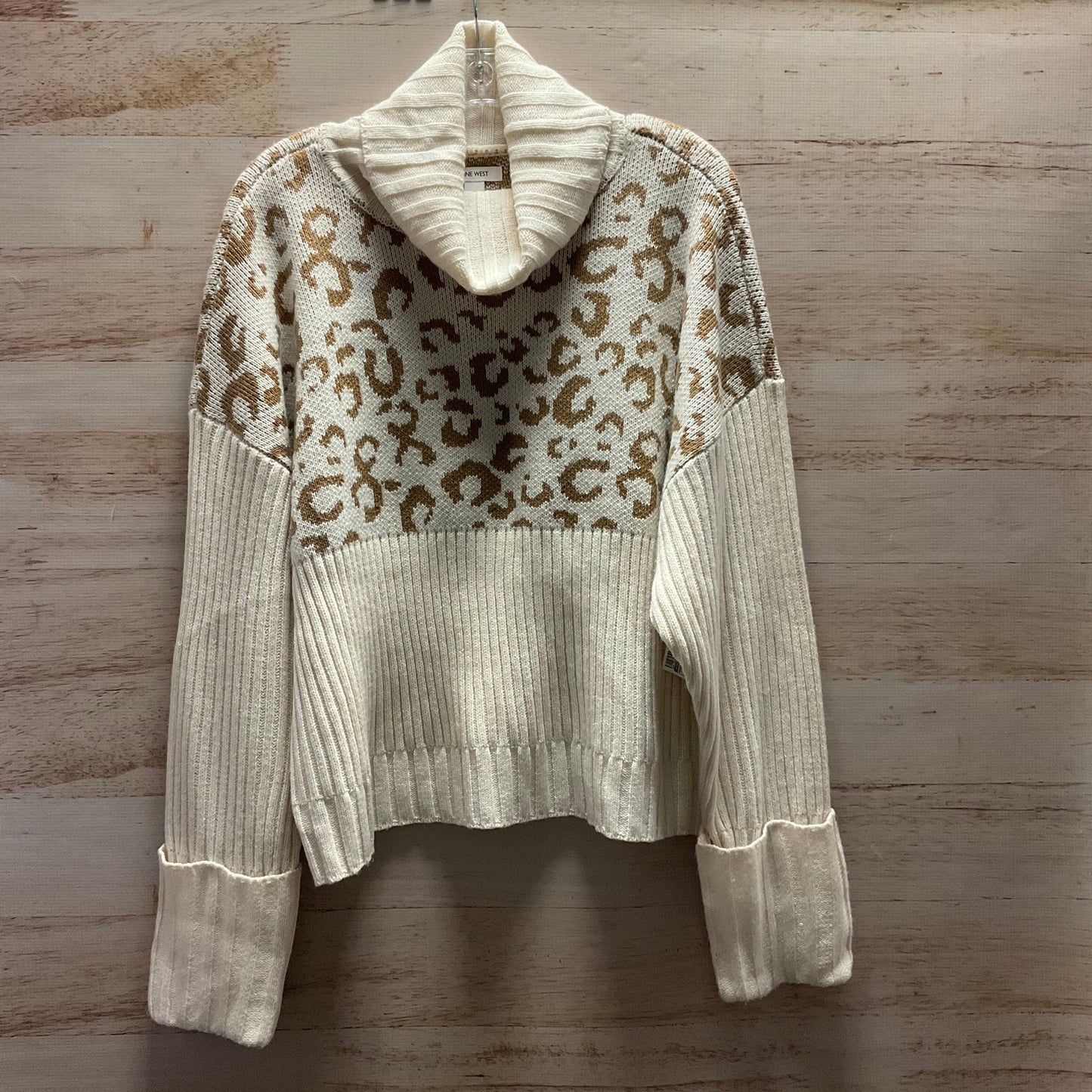 Sweater By Nine West Apparel In Animal Print, Size: Xxl