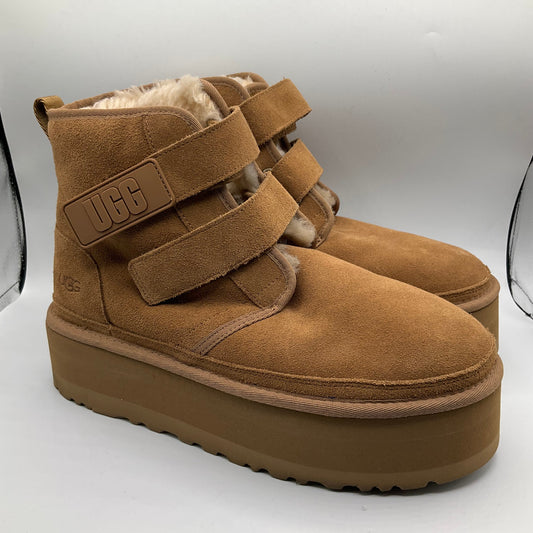 Boots Designer By Ugg In Brown, Size: 11