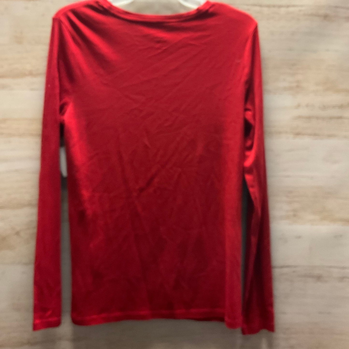 Top Long Sleeve Basic By A New Day In Red, Size: L