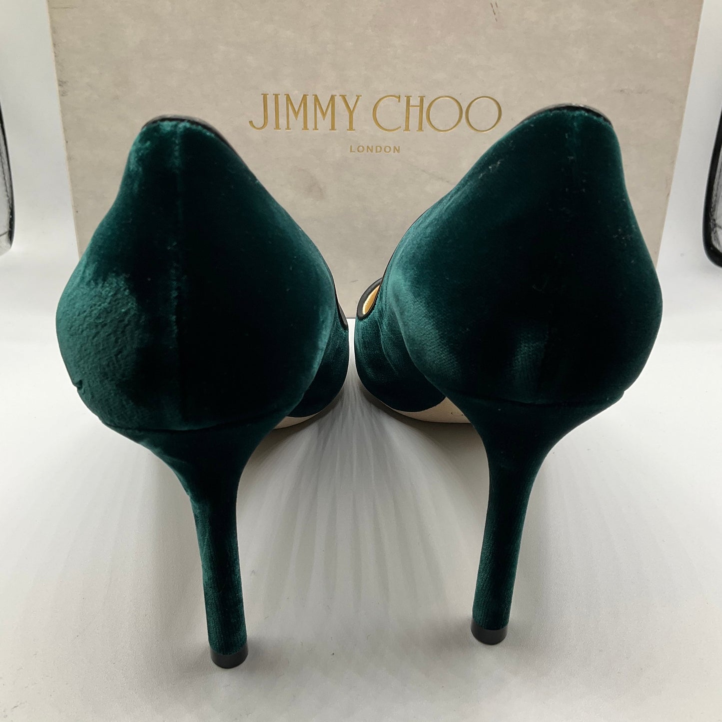 Shoes Heels Stiletto By Jimmy Choo In Green, Size: 9.5