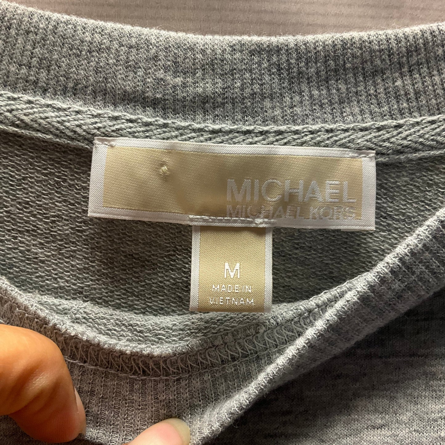 Top Long Sleeve By Michael By Michael Kors In Grey, Size: M