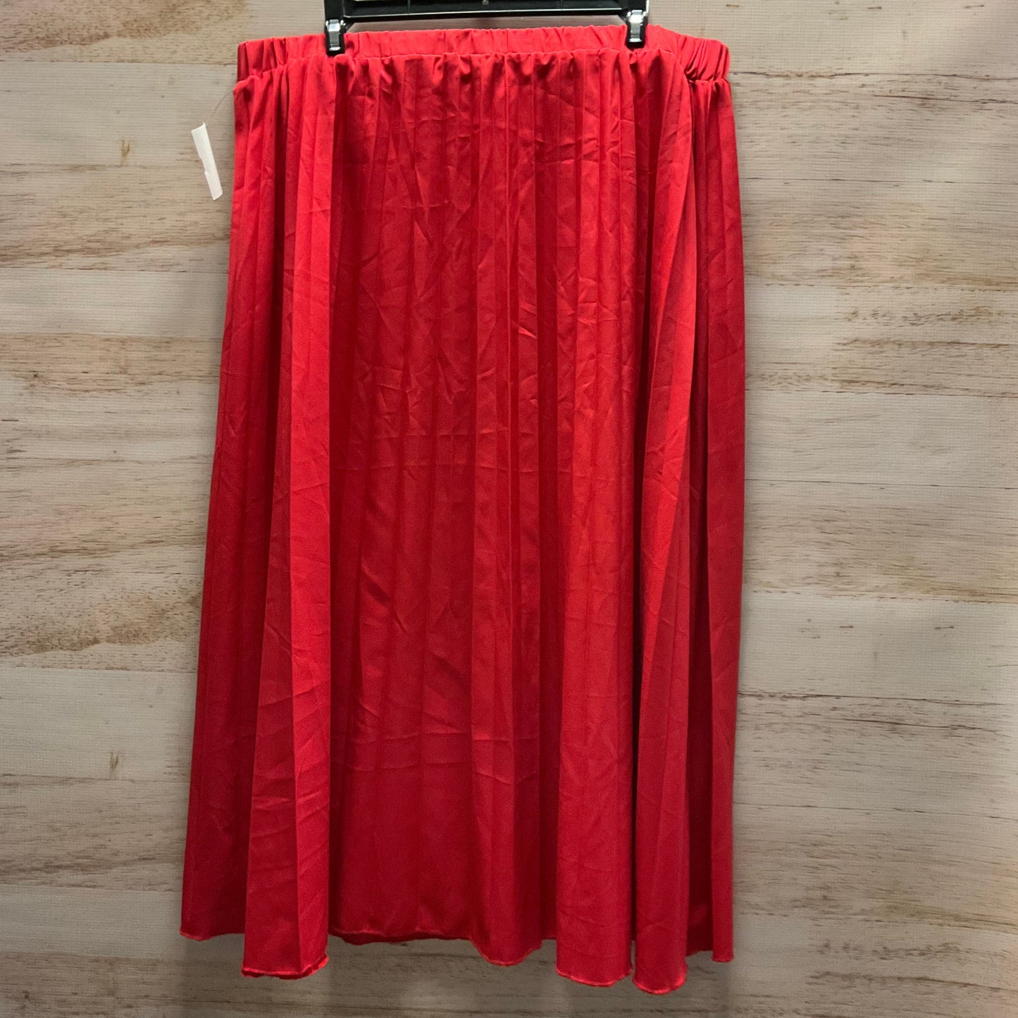 Skirt Midi By Shein In Red, Size: 2x