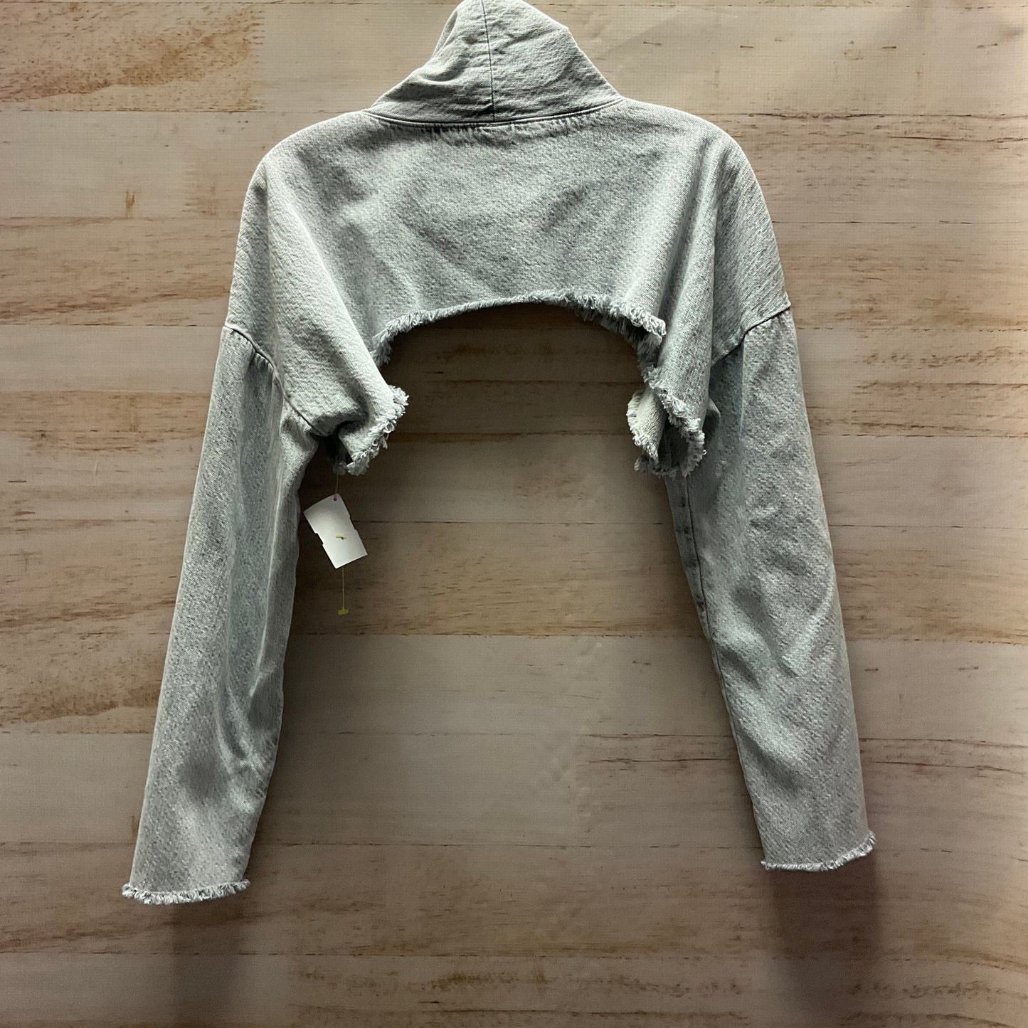 Top Long Sleeve By Zara In Grey, Size: Xs